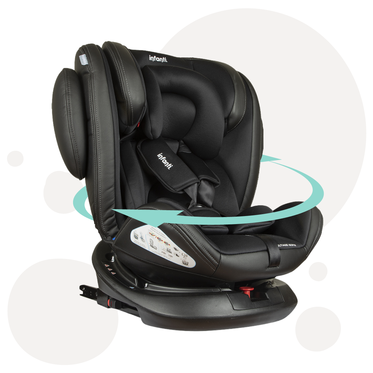 Silla De Auto Convertible Multiage 360° Black