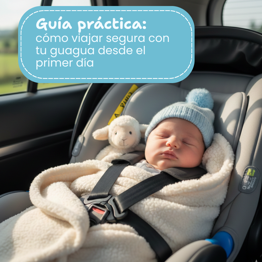 Guía práctica: cómo viajar segura con tu guagua desde el primer día