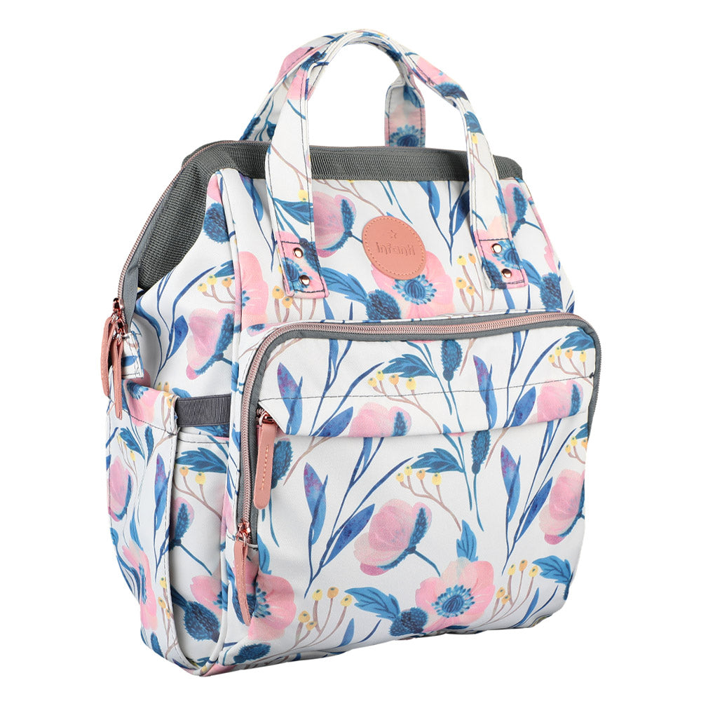 Mochila Pañalera Open Floral