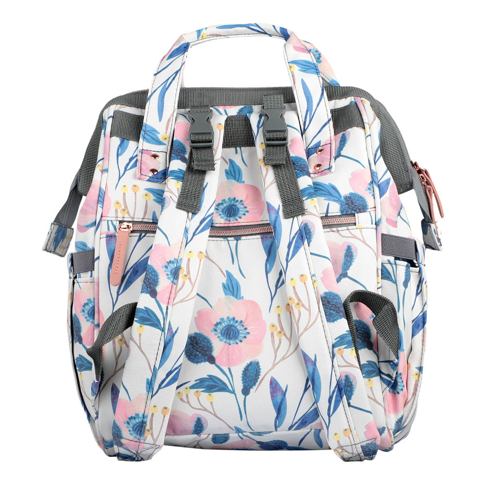 Mochila Pañalera Open Floral