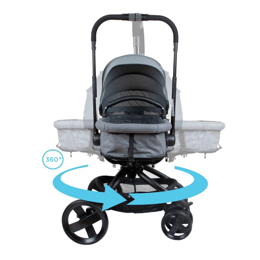 Coche Travel System I-giro Gris