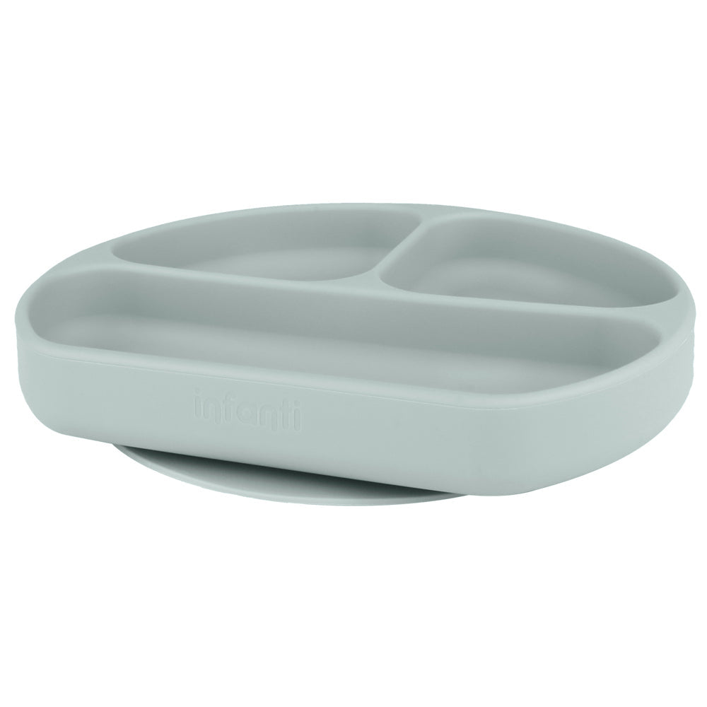 Plato con Divisiones azul