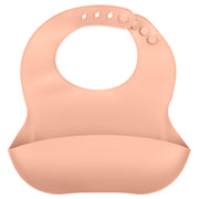 Babero de silicona terracota