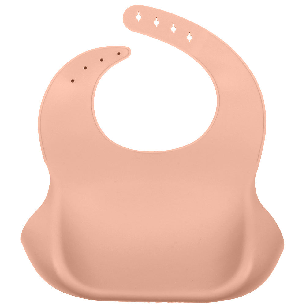 Babero de silicona terracota