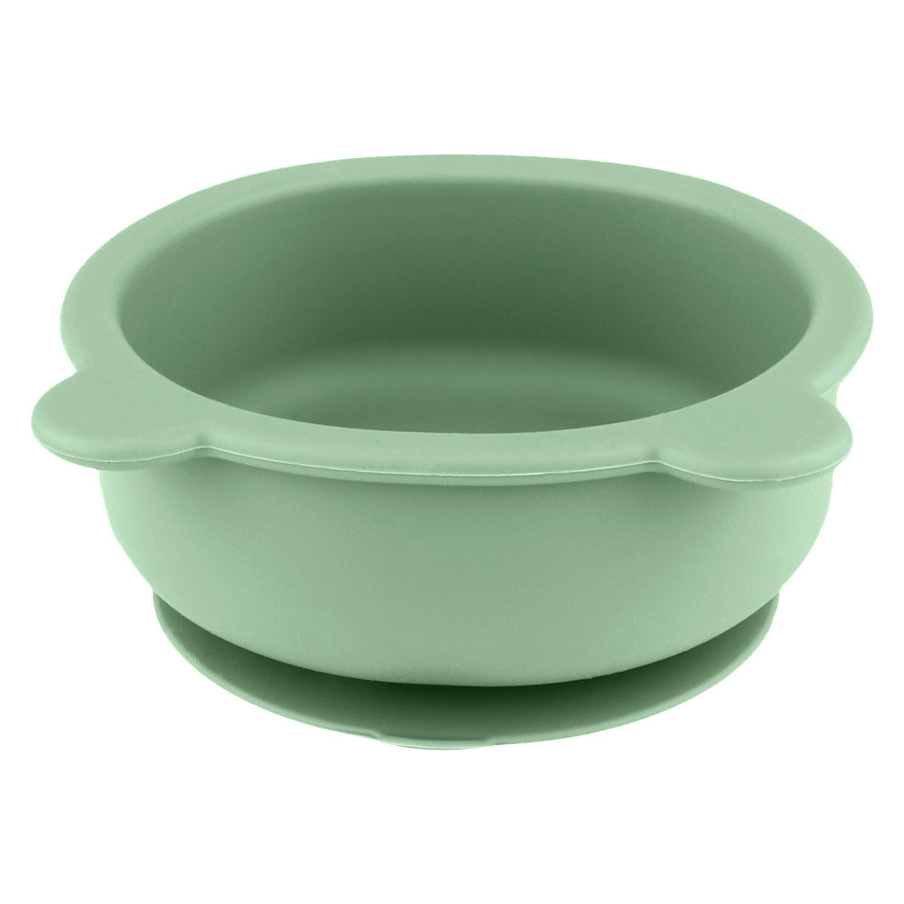 Babero de silicona verde