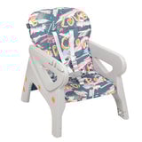 Silla Comer Alta Sit-up Plus Naranja/azul