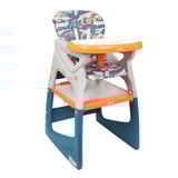 Silla Comer Alta Sit-up Plus Naranja/azul
