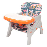 Silla Comer Alta Sit-up Plus Naranja/azul