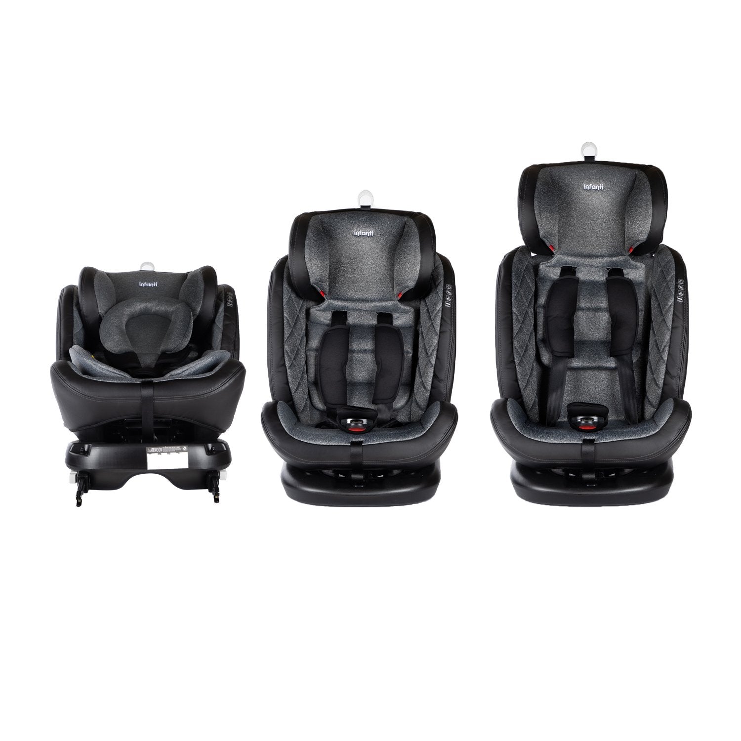 Silla De Auto Convertible I-giro 360 Gris Claro