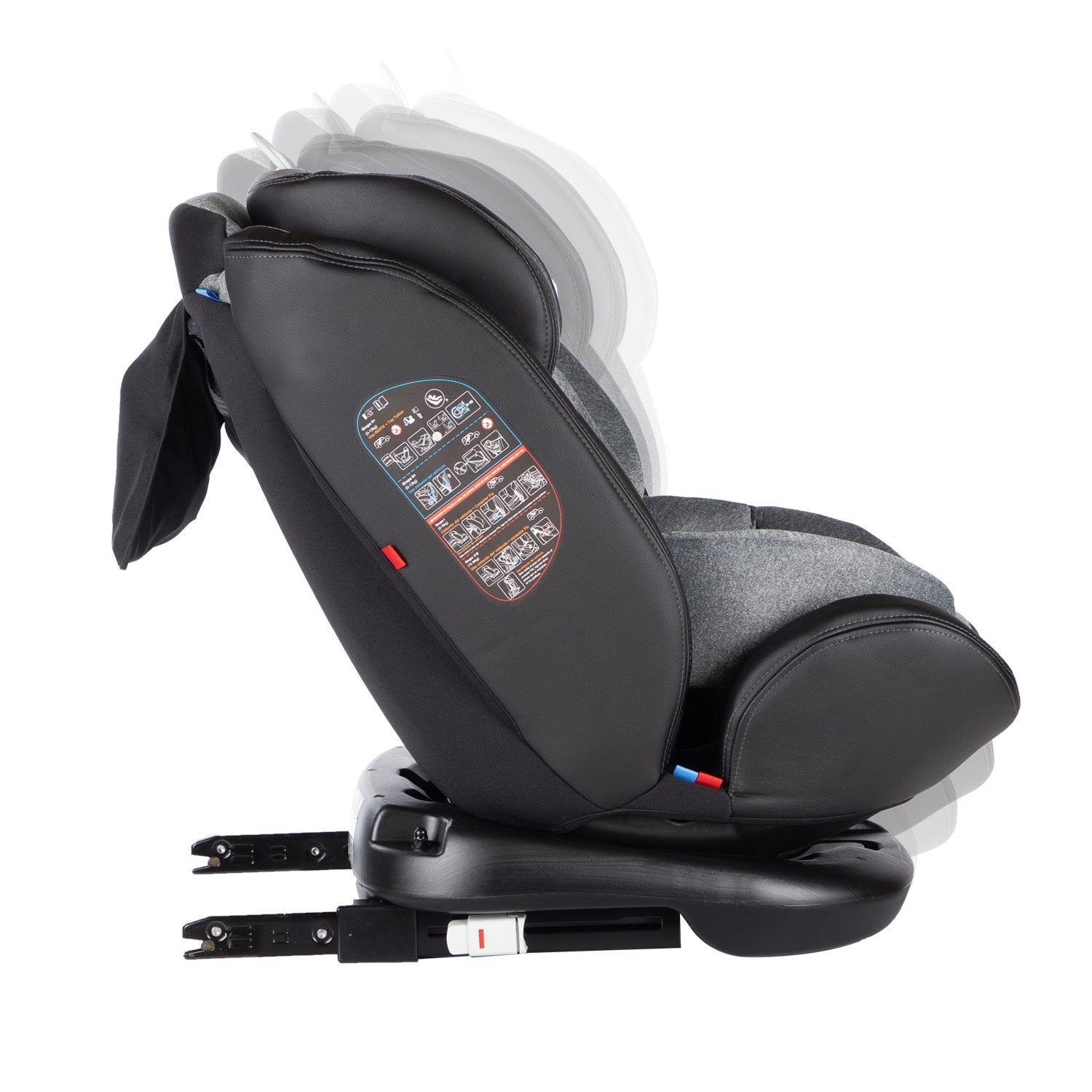 Silla De Auto Convertible I-giro 360 Gris Claro