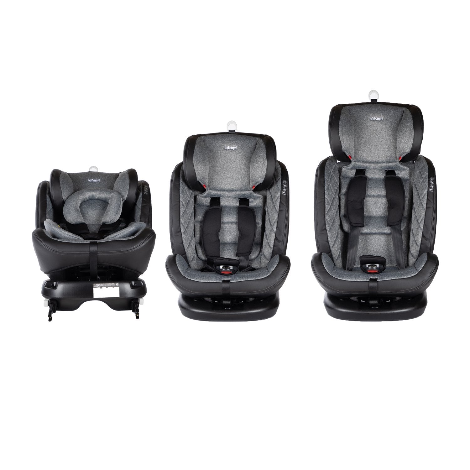Silla De Auto Convertible I-giro 360 Gris Claro