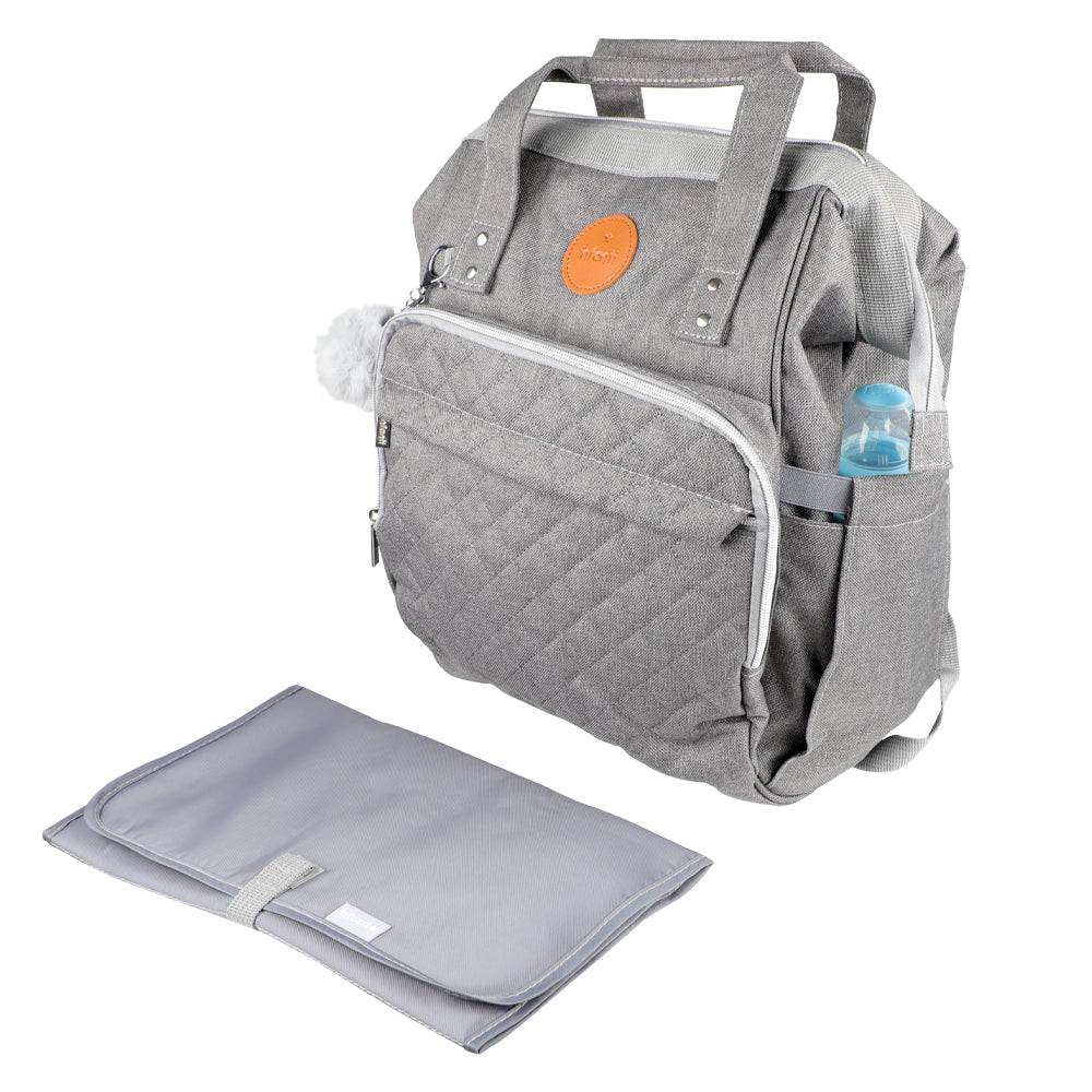 Mochila Pañalera Open Gris