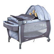 Cuna Playard Luna Grey Dots