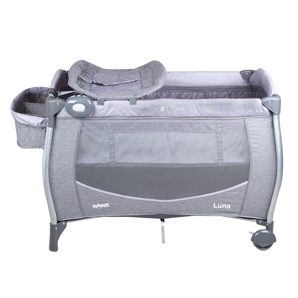 Cuna Playard Luna Grey Dots