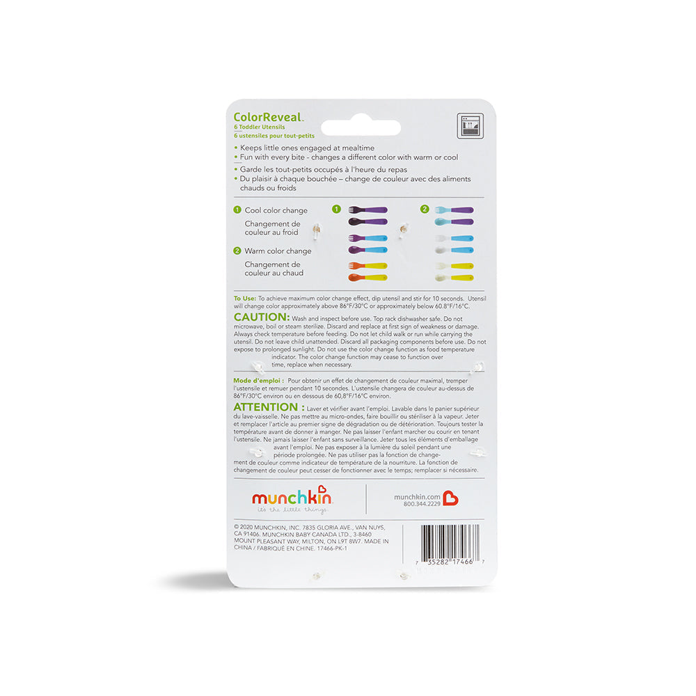 Set de Tenedor y Cucharas que cambian de color (6 piezas)