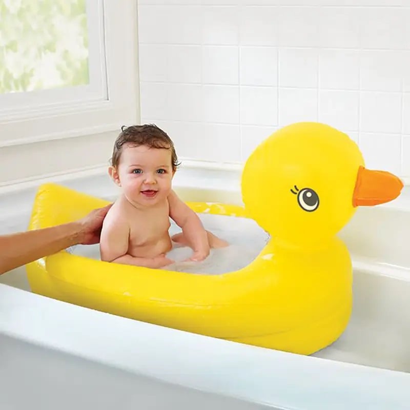 Tina Inflable Patito Amarillo Con Sensor