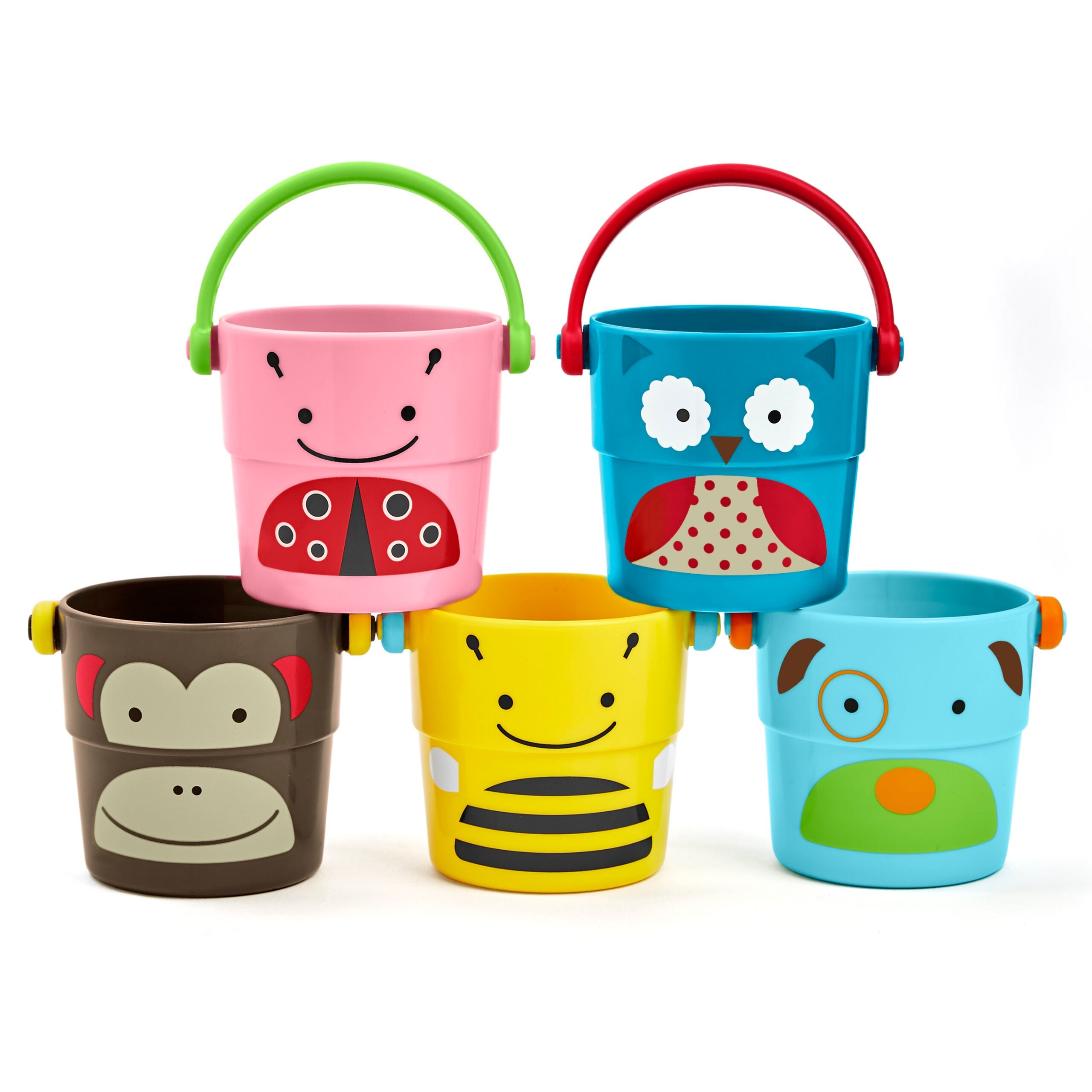 Juguete Te Baño 5 Cubetas Zoo