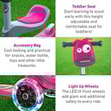 Scooter T1 Smart Trike Rosado