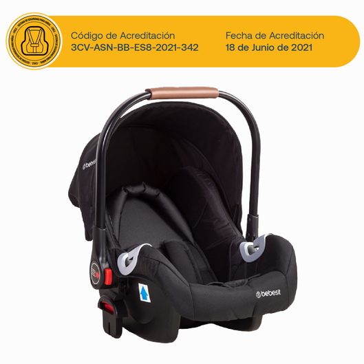 Coche Cuna Travel System Alfa Negro