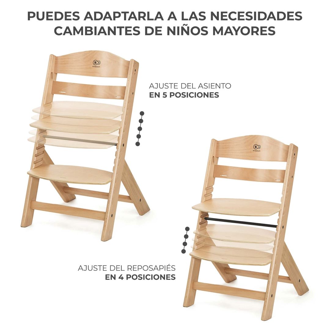 Silla de comer evolutiva 4 en 1 Enock Wood + Calmee