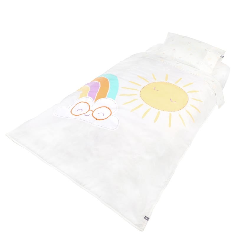 Set De Cuna Playard Sábanas Más Cobertor Y Funda Sunny