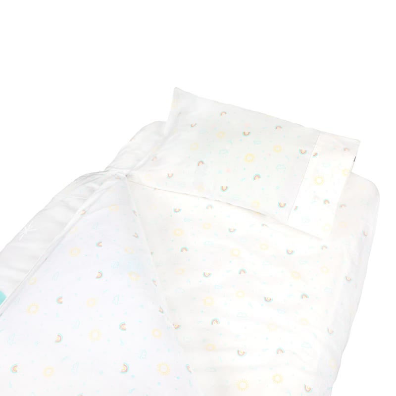 Set De Cuna Playard Sábanas Más Cobertor Y Funda Sunny