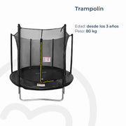 Cama Elástica Trampolín 2,4 Mt + Malla Seguridad