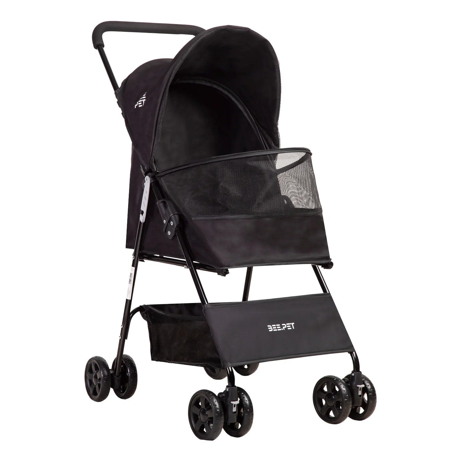 Coche Mascota Plegable Light Perro Gato Negro Beepet By Bebesit