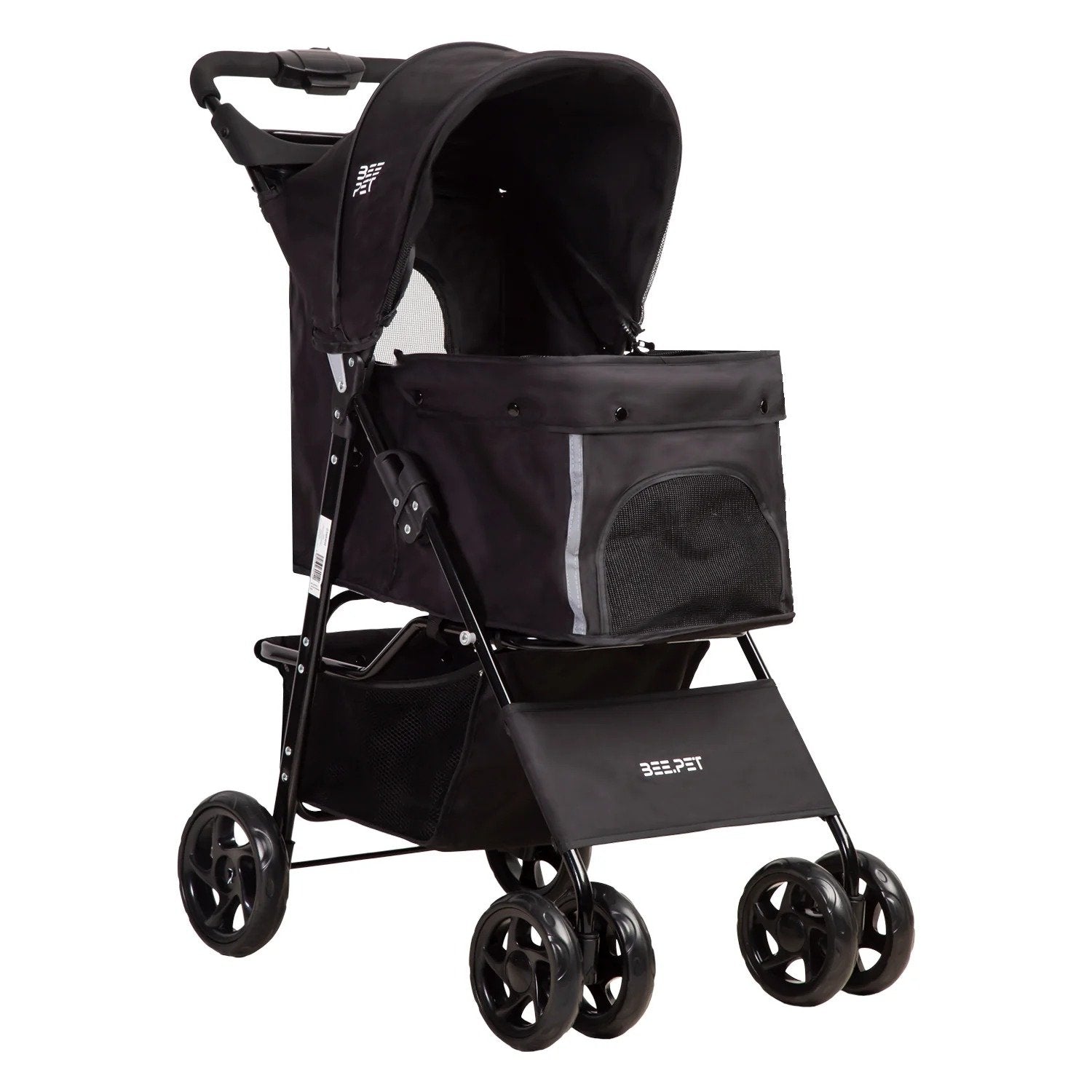 Coche Mascotas Plegable Pro Perro Gato Negro Beepet By Bebesit