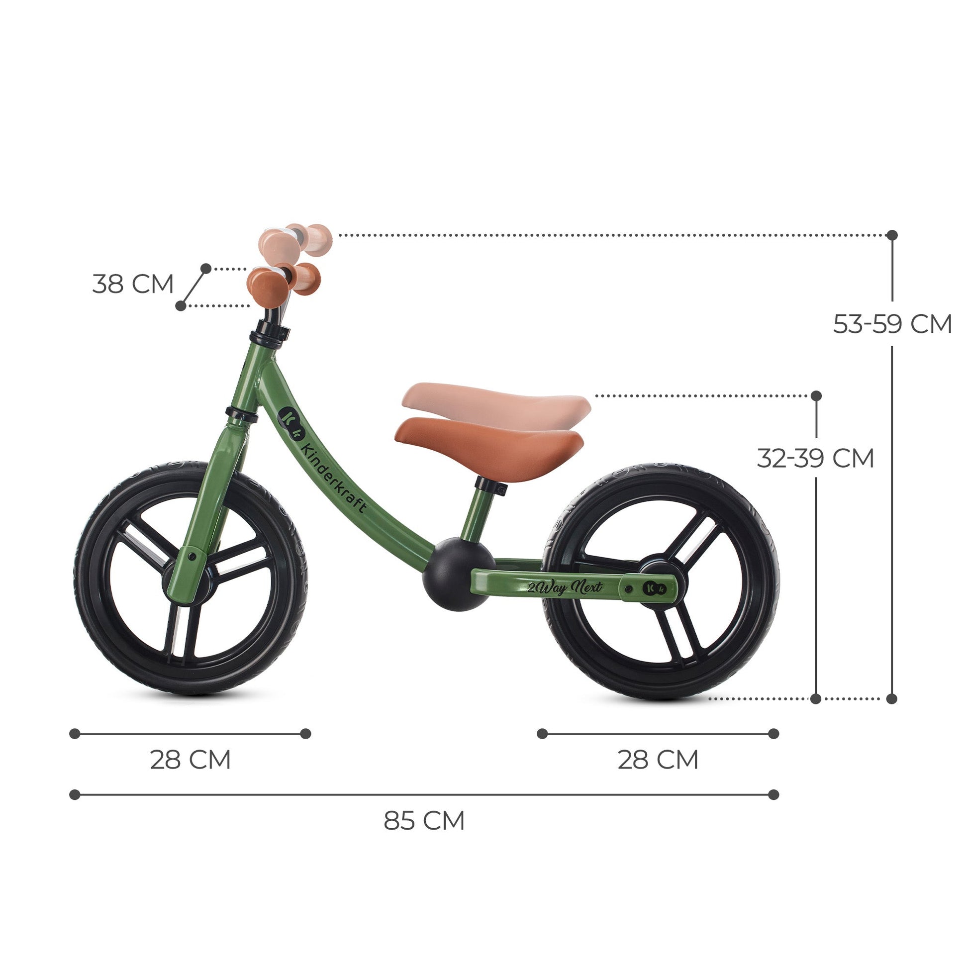 Bicicleta de Balance 2WAY Next Light Green