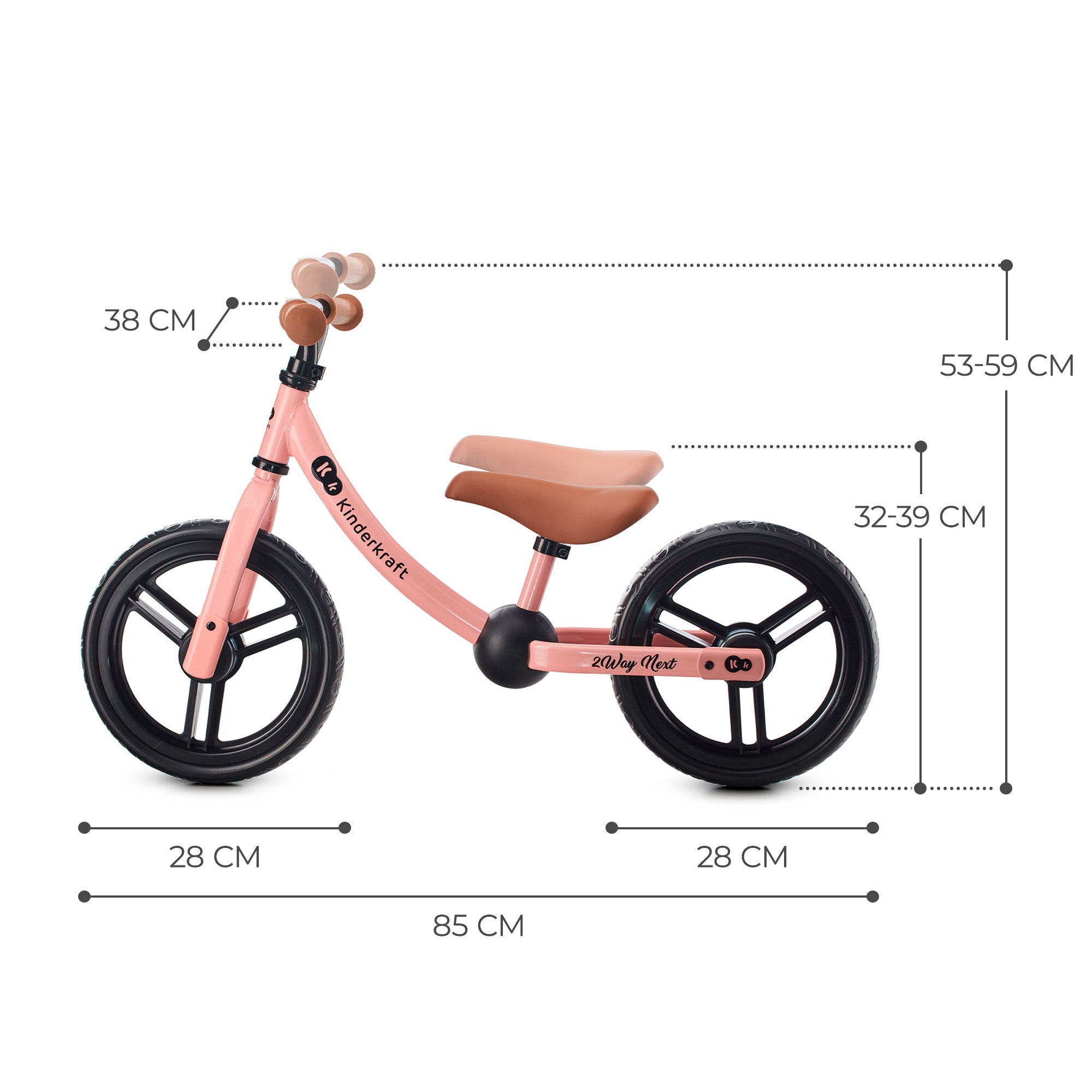 Bicicleta de Balance 2WAY Next Rose Pink