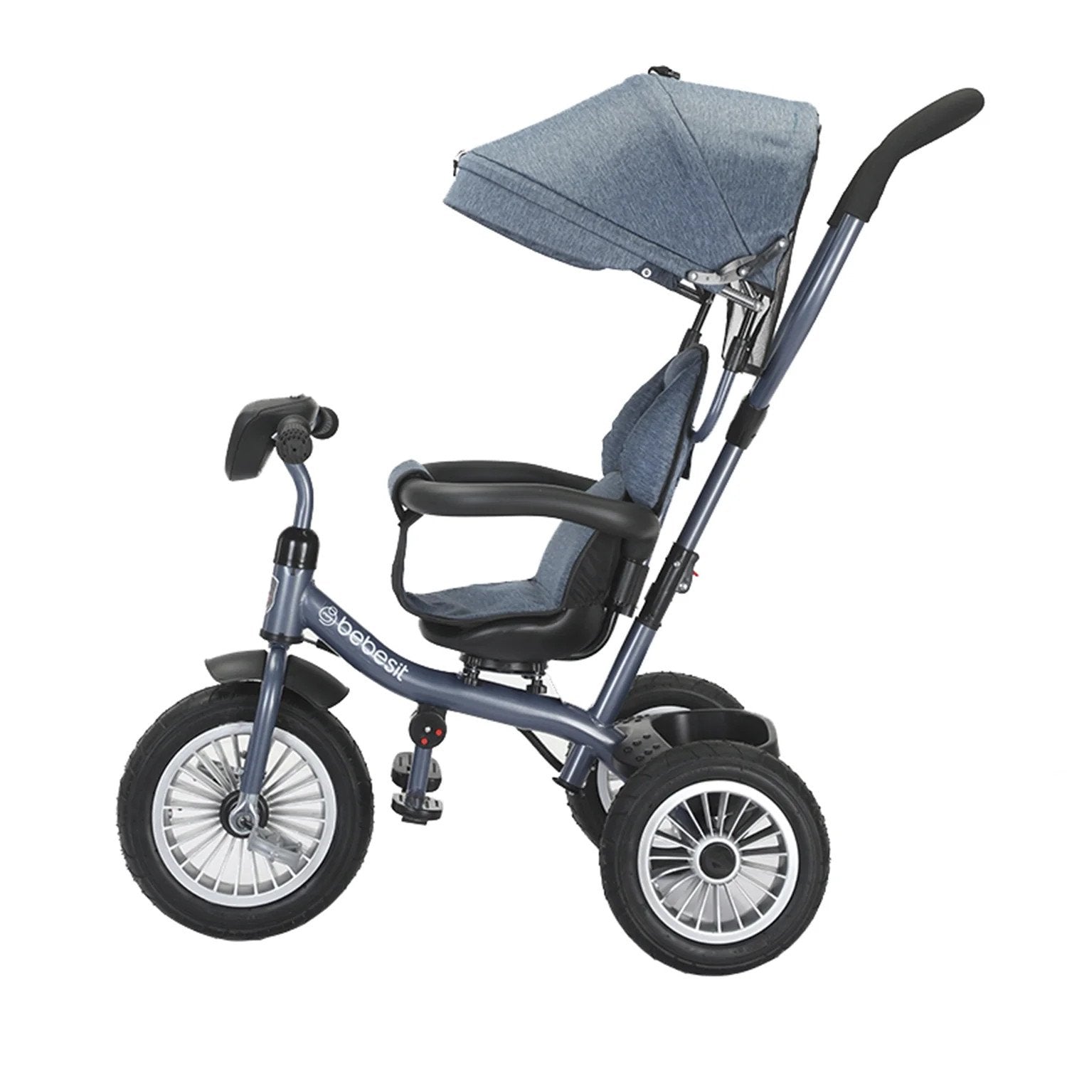 Triciclo Paseo Infantil 360 1326 Lx Azul Bebesit