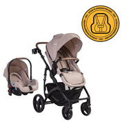 Coche Cuna Travel System Quest Lx Beige