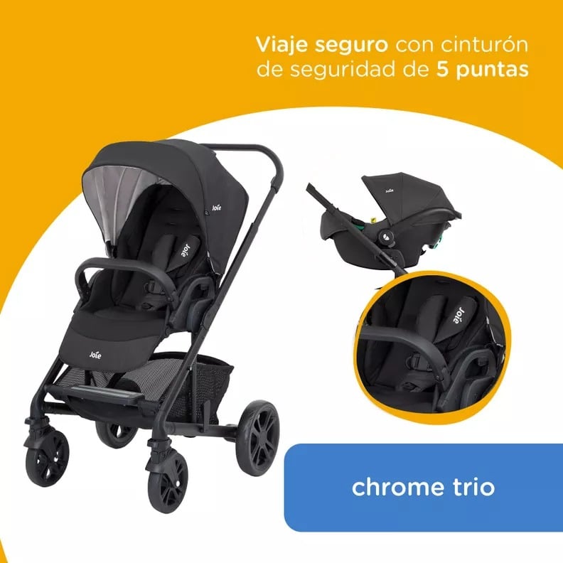 Coche Travel System Chrom Trio Ember Joie