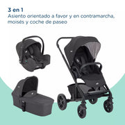 Coche Travel System Chrom Trio Ember Joie