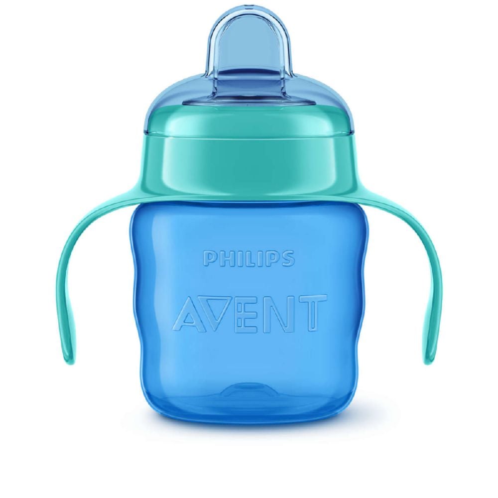 Vaso Con Boquilla Avent Blue 200 Ml Con Tapa