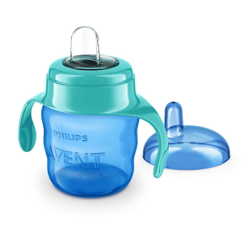 Vaso Con Boquilla Avent Blue 200 Ml Con Tapa