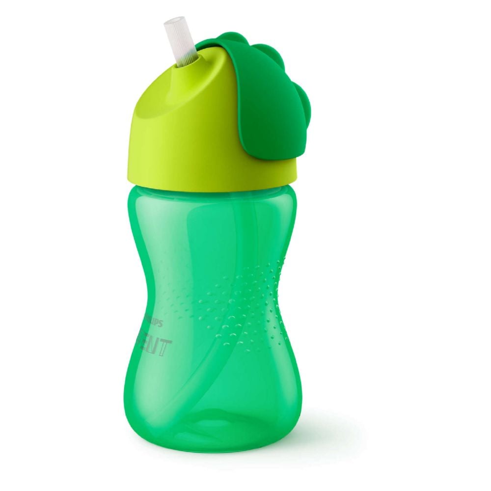 1 Vaso Con Bombilla 300 Ml 12m+ Verde