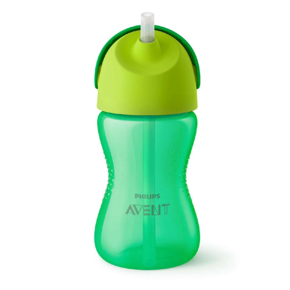 1 Vaso Con Bombilla 300 Ml 12m+ Verde