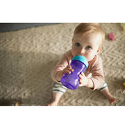 Vaso 300 Ml Con Boquilla Flexible Morado