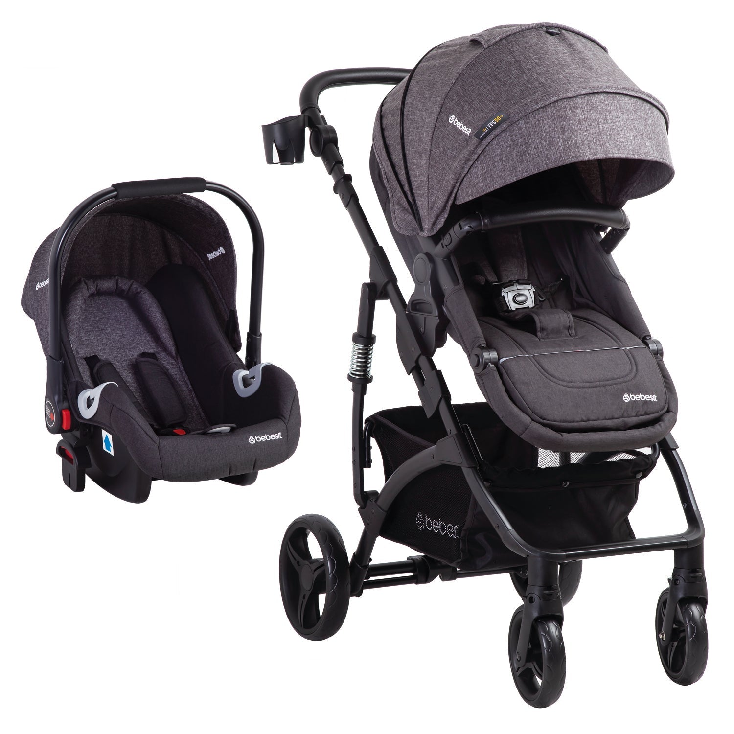 Coche Cuna Travel System Explorer Lx Negro