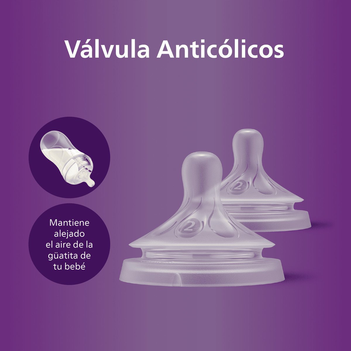 Tetinas Natural Response 0m+ 2 Piezas Flujo 2