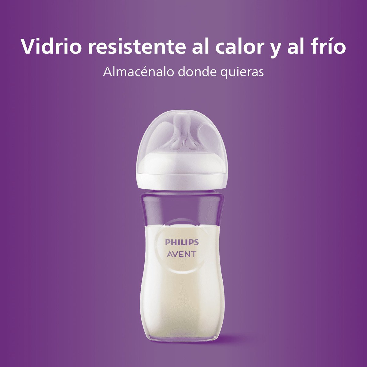 Mamadera Natural Response Vidrio 240 Ml