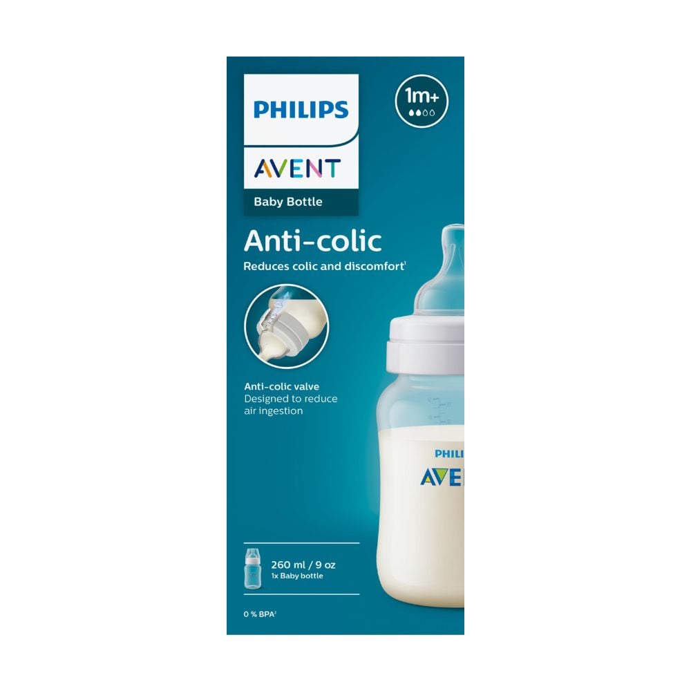 Mamadera Anticólic Avent 260ml Hangtang