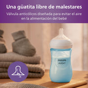 Set 3 Mamaderas Natutal Response 125 Ml, 260 Ml, 330 Ml Blue