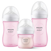 Set 3 Mamaderas Natutal Response 125 Ml, 260 Ml, 330 Ml Pink
