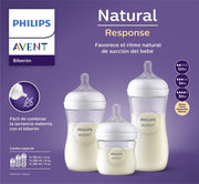 Set 3 Mamaderas Natutal Response 125 Ml, 260 Ml, 330 Ml