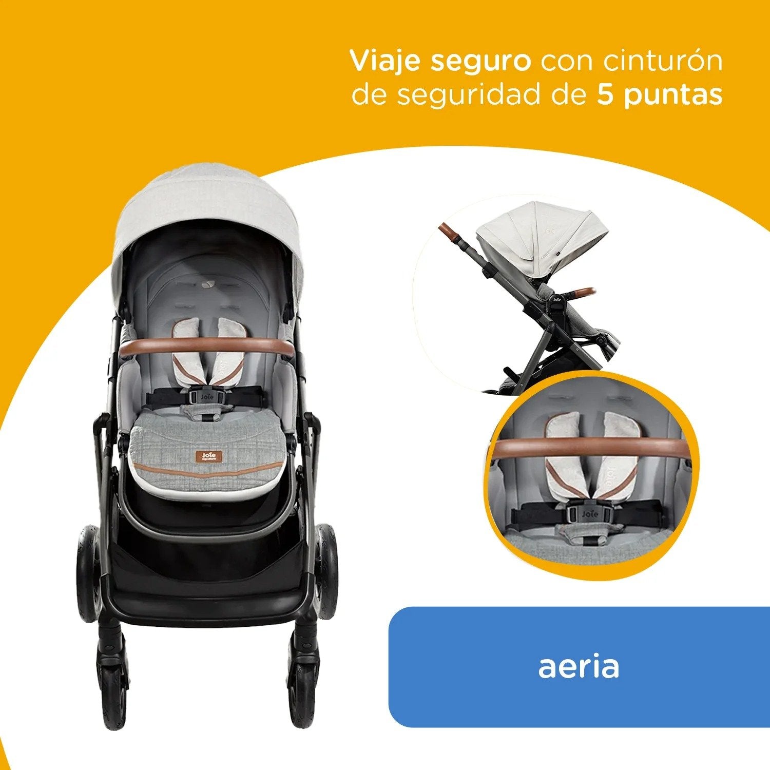 Coche Paseo Aeria Ajustable Oyster