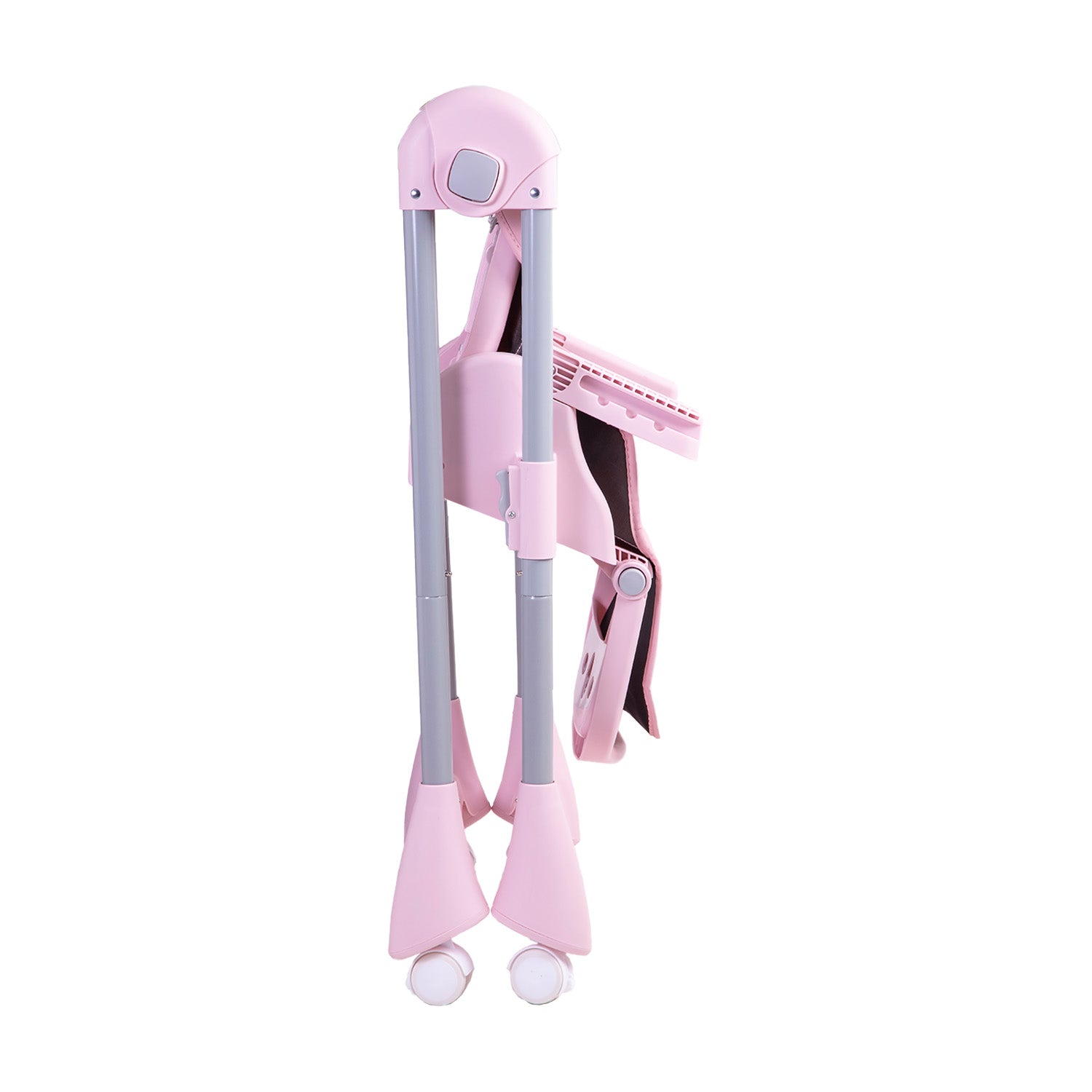 Silla De Comer Bebe Reclinable Plegable Easy Eat Rosada
