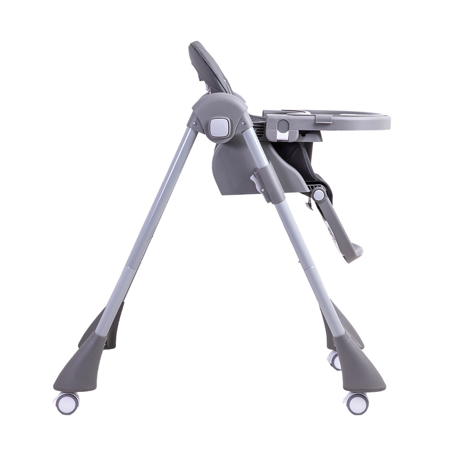 Silla De Comer Bebe Reclinable Plegable Easy Eat Gris